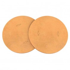 MDF Bases - Round 100mm for Miniature Figures (2pcs, 3mm Thick)
