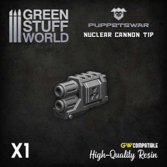 Puppetswar Turret - Nuclear Cannon Tip for 28/32mm Wargame Miniatures