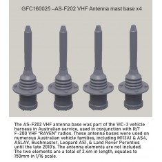 1/16 AS-F202 VHF Antenna Mast Base x4