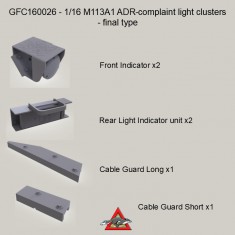 1/16 M113A1 ADR Complaint Light Clusters Final Type for AHHQ-009