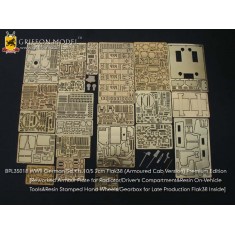 1/35 WWII German SdKfz.10/5 2cm Flak38 Super Detail Set for Dragon 6677 kit