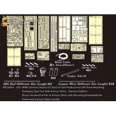 1/35 WWII SdKfz.167 StuG.IV (Last) Premium Detail Set (w/Fenders..) for Dragon 6647