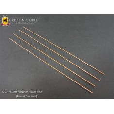 Phosphor Bronze Rod (Round, Diameter: 1.0mm, Length: 150mm)(4pcs)