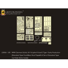 1/35 German SdKfz.181 Pz.kpfw.VI Ausf.E Tiger I Early Detail Set for Dragon Smart kits