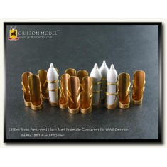 1/35 Brass 15cm Shell Projectile Containers for Dragon kit #6429
