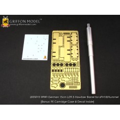 1/35 WWII German 15cm L/29.5 Howitzer Barrel for sFH18/Hummel for Dragon/Trumpeter kit