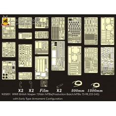 1/35 WWII British Vosper 72ft6in MTBs Detail Set w/Early Armament Config for Italeri 5610