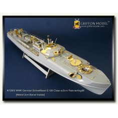 1/72 Schnellboot S100 w/Flakvierling 38 Detail Set for Revell 05002