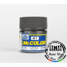 Solvent-Based Acrylic Paint - Flat Red Brown (10ml)