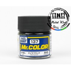 Solvent-Based Acrylic Paint - Flat Tyre Black (10ml)