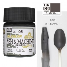 Ash & Machine Carbon Gray Semi-Gloss (18ml, solvent-based acrylic resin paint)