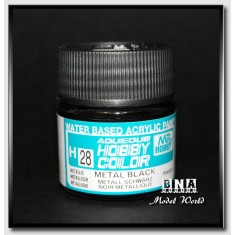 Water-Based Acrylic Paint - Metal Black (10ml)