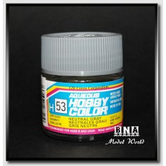 Water-Based Acrylic Paint - Semi-Gloss Neutral Grey (10ml)