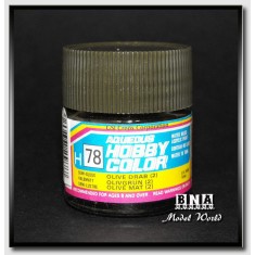 Water-Based Acrylic Paint - Semi-Gloss Olive Drab 2 (10ml)