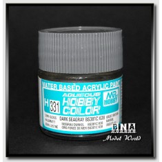 Water-Based Acrylic Paint - Semi-Gloss Dark Sea Grey BS381C/638 (10ml)