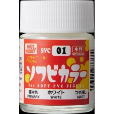 Soft PVC Figure Colour - Primary Matt White (18ml)