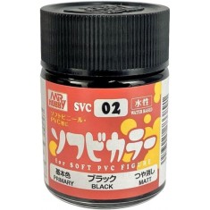 Soft PVC Figure Colour - Primary Matt Black (18ml)