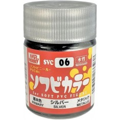 Soft PVC Figure Colour - Primary Metallic Silver (18ml)