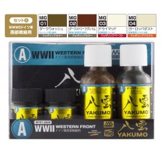 Yakumo Weathering Colour set #A - WWII Western Front