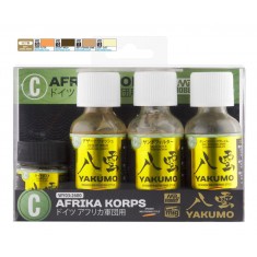 Yakumo Weathering Colour set #C - WWII Afrika Korps
