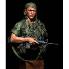 1/10 Vietnam War US Platoon Sergeant Bust (3D Printed)