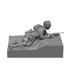 1/16 WWII US Paratrooper #7 (Not included Base)