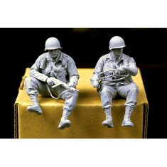 1/48 WWII US Paratrooper Willys Driver and Crew (2 figures)