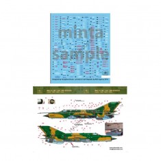 Decals for 1/144 MiG-21MF/Bis Stencil