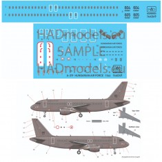 Decals for 1/144 Hungarian Air Force Airbus A-319