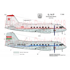 Decals for 1/144 IL-14 P in Government Service
