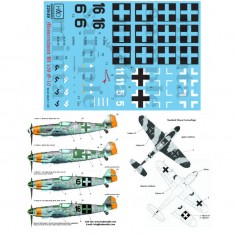 Decals for 1/32 Me Bf 109 G-10 (Hungarian black 6/16, Luftwaffe white 5/11 Rosemary)