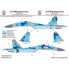1/32 Su-27 UB Ukrain Painting 69 Decal sheet