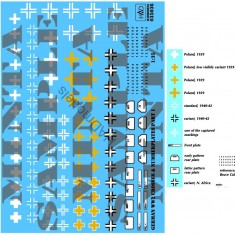 Decals for 1/35 WWII German Crosses Part.1 with Number Plates