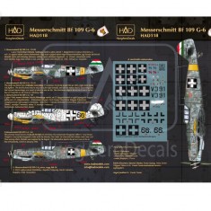 Decals for 1/48 Messerschmitt Bf 109 G-6 (HAF 066 Erzsike, Red 14 Ricsi squadron & V391)
