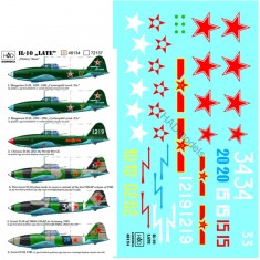 Decals for 1/48 Hun/Soviet/China IL-10 (late)