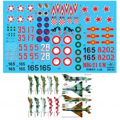 Decals for 1/48 MiG-21 UM Part.2