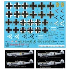 Decals for 1/48 Me Bf 109 E 1/3/4 (Kieki, Grace, Fortuna & Motti)