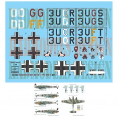 Decals for 1/48 Messerschmitt Bf 110 D-3/E-2 Africa Part.2