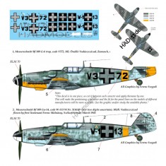 Decals for 1/48 Messerschmitt Bf 109 G-14/G-6 Trop (V372; W113)