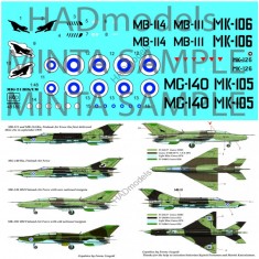 Decals for 1/48 Finland Air Force MiG-21 Bis/UM