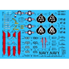 Decals for 1/48 Grumman F-14A Tomcat Black Aces/USS Nimitz