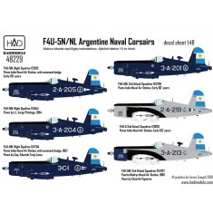 Decals for 1/48 Vought F4U-5NL Corsair Argentine Naval Corsairs 