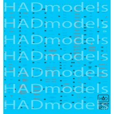 Decal for 1/48 MiG-21 MF/Bis Stencil 2 Blue
