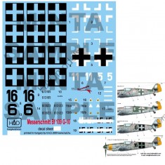 Decals for 1/72 Messerschmitt Bf 109 G-10