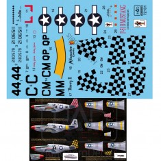 Decals for 1/72 P-51B Mustang