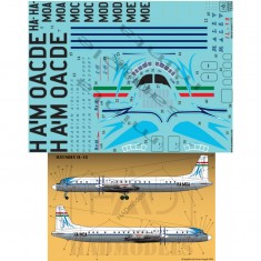 Decals for 1/72 Malev IL-18 Retro 1960s