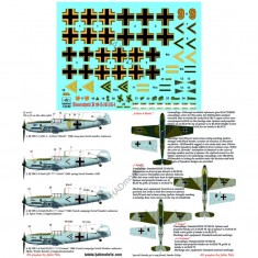 Decals for 1/72 Me Bf 109 E 1/3/4 (Kieki, Grace, Fortuna, Motti)