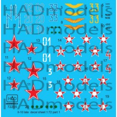 Decals for 1/72 Ilyushin IL-10 Late Part 1