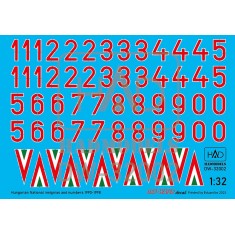 1/32 Hungarian National Insignias and Numbers 1990-1998 Decal sheet