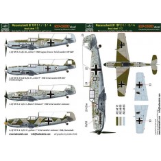 1/72 Messerschmitt Bf 109 E-1/E-2/E-3 Decal Sheet